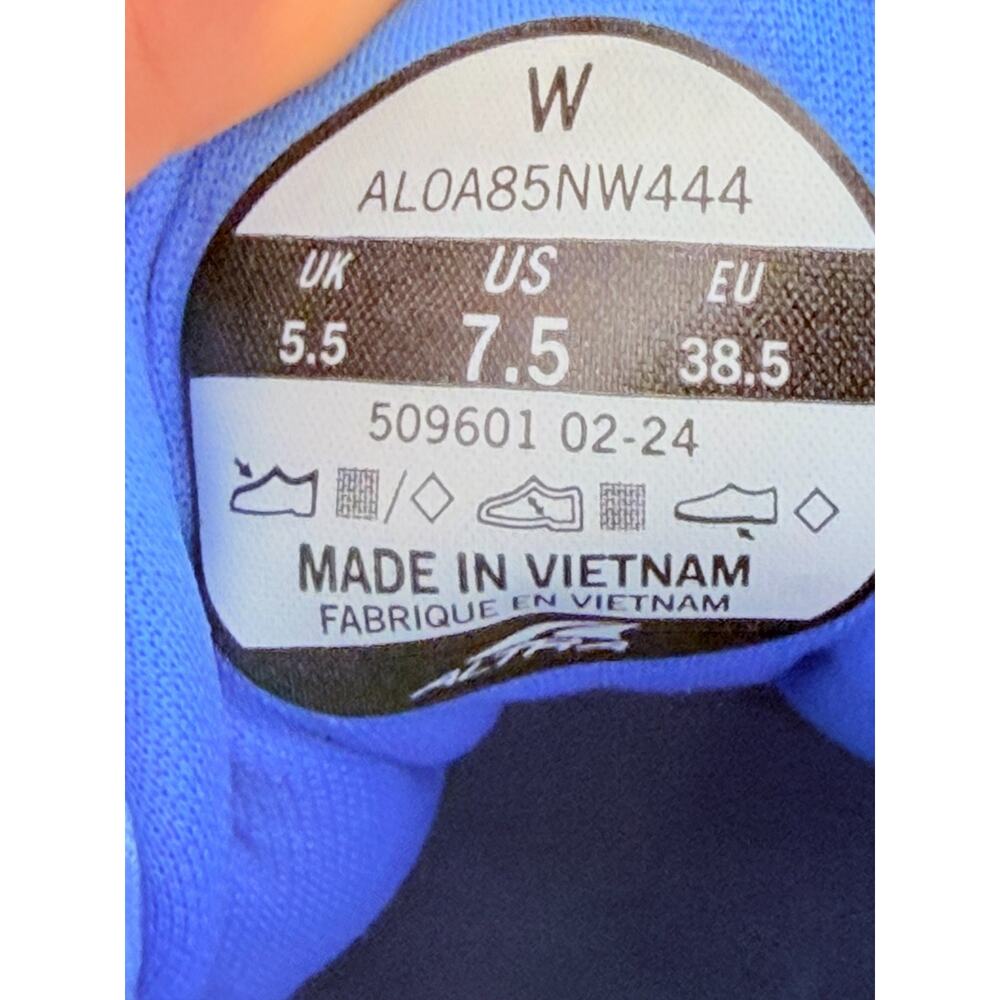 Altra Experience Flow Womens Size 7.5 Blue Training Running Shoes NO INSOLES - Picture 3 of 11